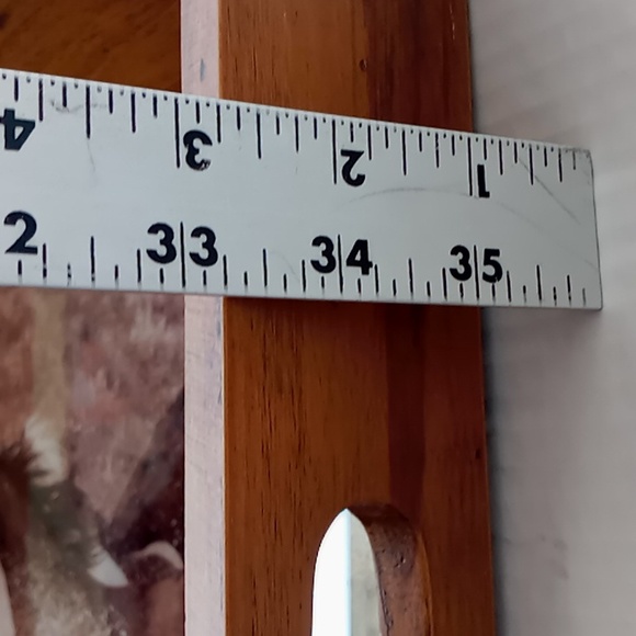 Rustic Western Wooden Serving Tray With Robert Dawson Photograph Of Wild Horses - Picture 6 of 9